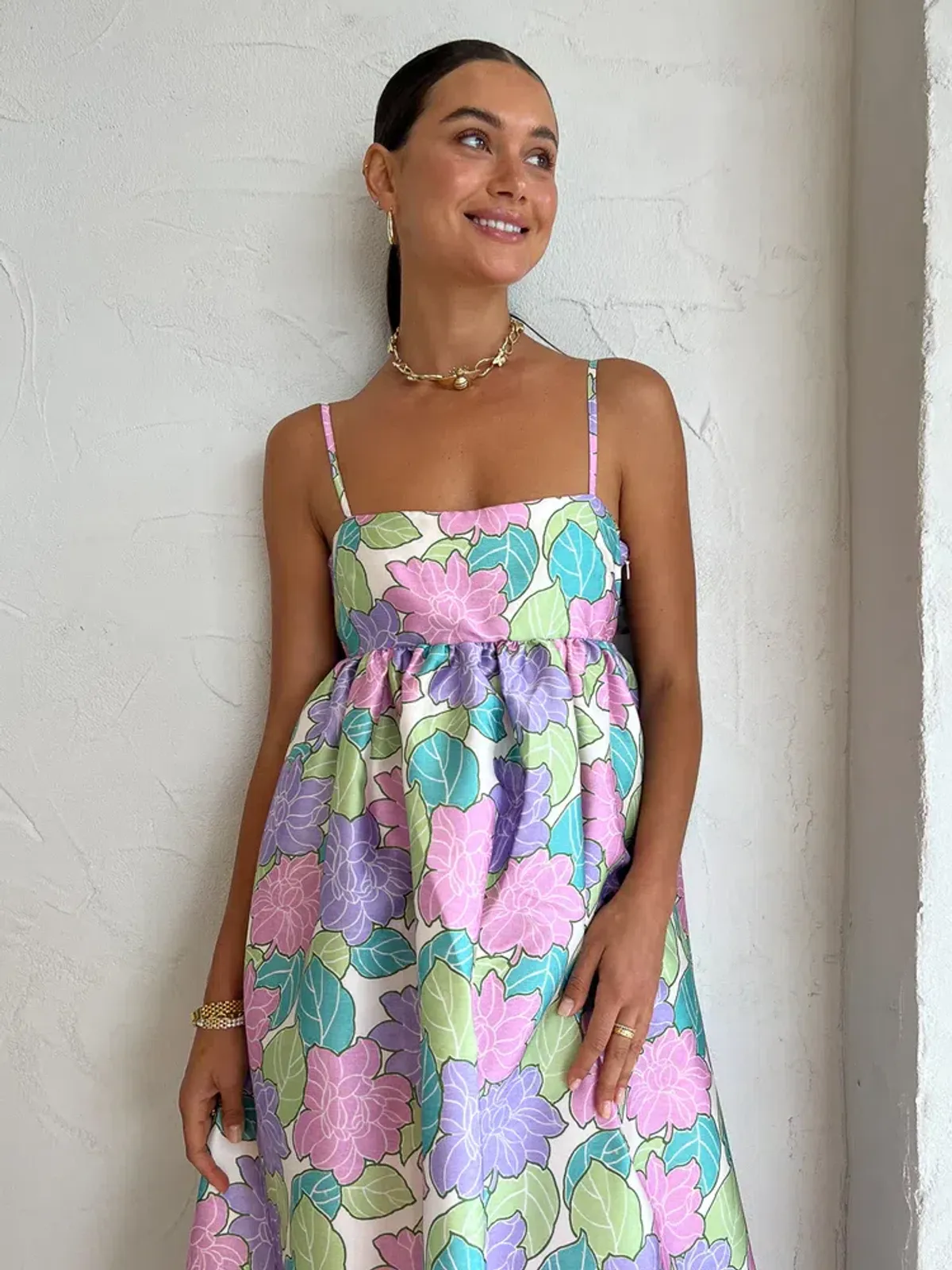 Alemais Luella Midi Dress In Lilac Size AU 16 - Image 2