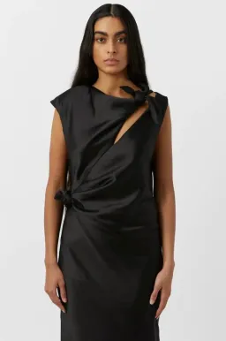 Camilla & Marc Karsten Knot Maxi Dress Black Size 10 for rent on The Volte - image 3