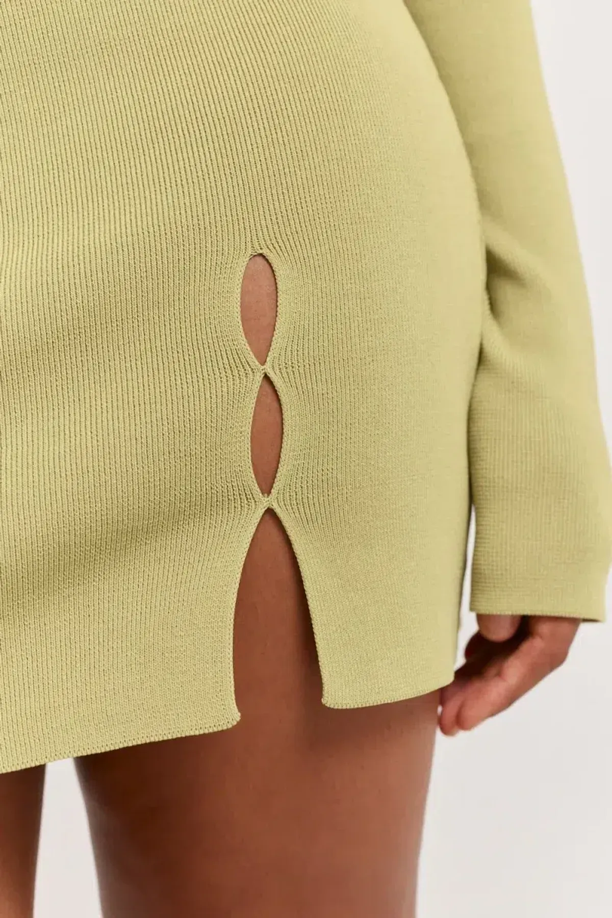 Henne Baronia Mini Dress Green Size 10 - Image 4