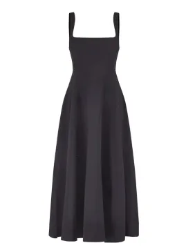 Odd Muse The Ultimate Muse High Waist Square Neck Midi Dress Black Size 10 for rent on The Volte - image 6