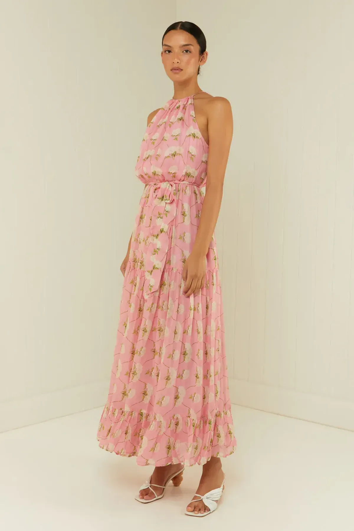 Palm Noosa Bluebell Dress in Pink Diamond Hydrangea Size 8 - Image 5