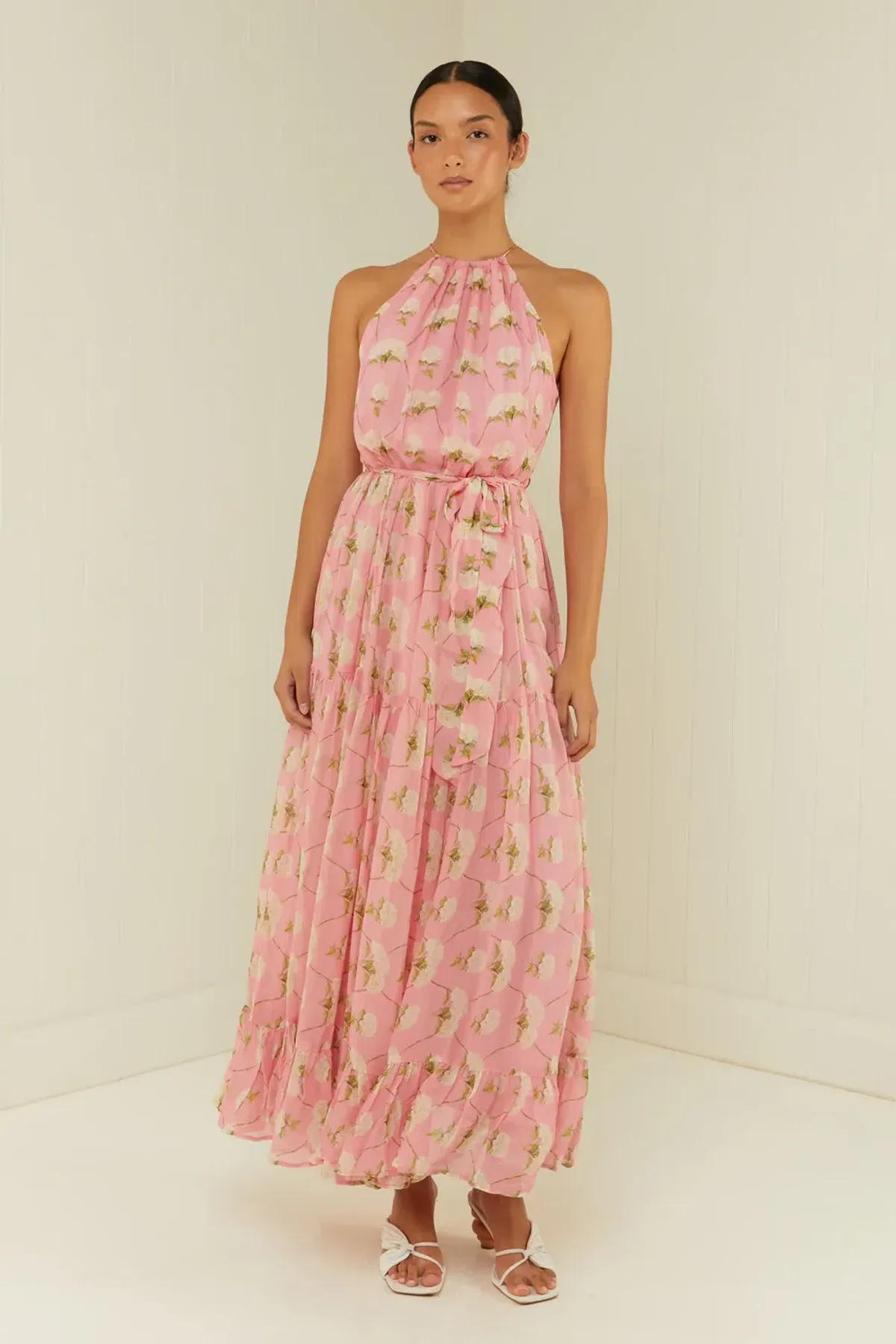Palm Noosa Bluebell Dress in Pink Diamond Hydrangea Size 10 - Image 5