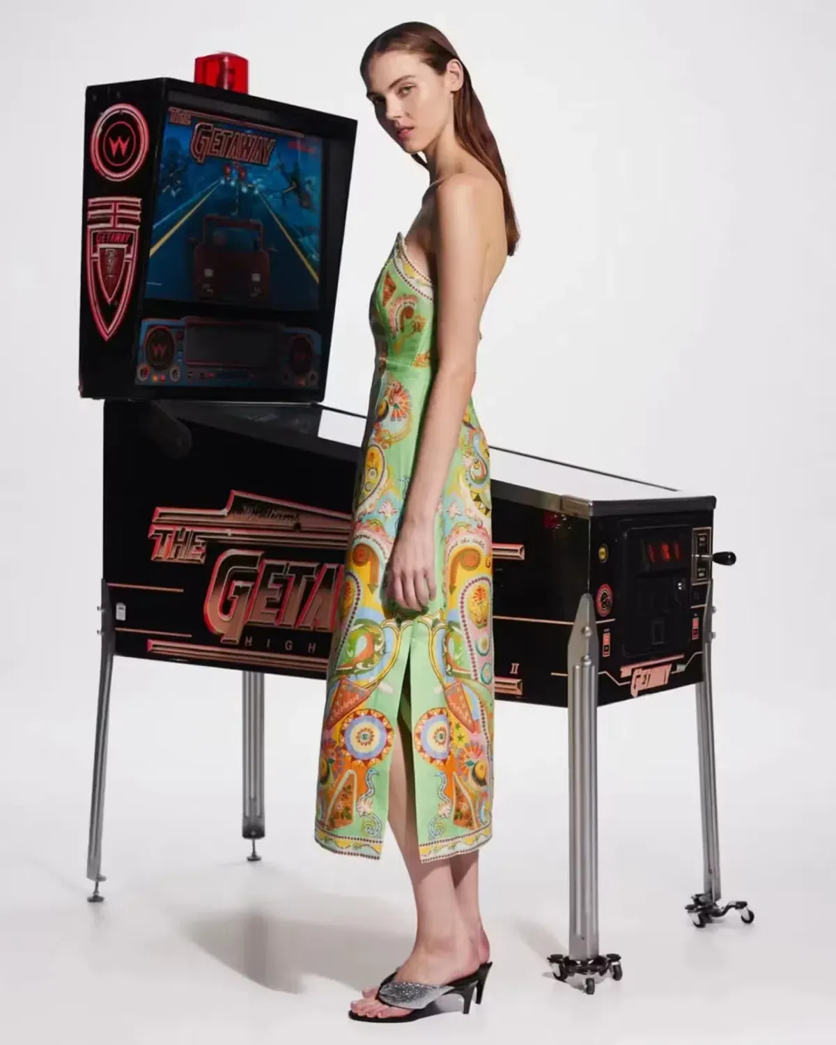 Alemais Pinball Bodice Midi Dress Multi Size 8 - Image 2