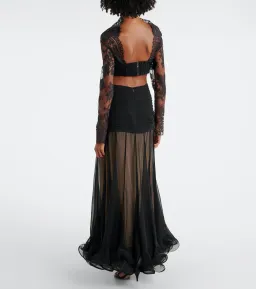 Zimmermann Illustration Flounce Gown Black Size 0 / AU 8 for rent on The Volte - image 4