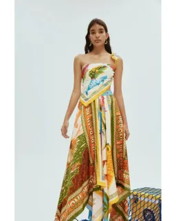 Alemais Paradiso Scarf Skirt Multi Size 8 for rent on The Volte - image 1