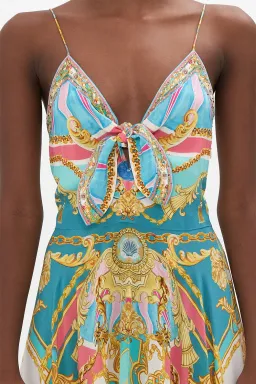 Camilla Sail Away with Me Tie Front Dress Multi Size XS/Au 6 for rent on The Volte - image 3