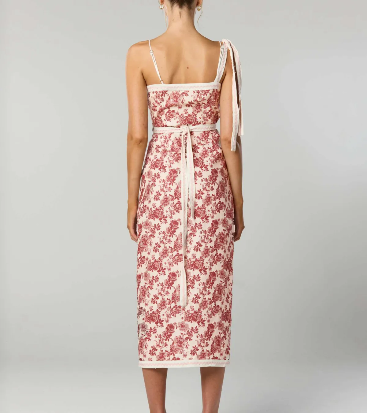 Winona Asymmetrical Dress Floral Size 8 - Image 3