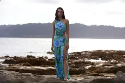 Sonya Moda Nour Azzuro Verde Dress Azzuro Verde Botanico Print Size 16 for rent on The Volte - image 2