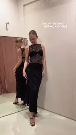 Bec and Bridge Pfeiffer Maxi Dress Black Size 6 for rent on The Volte - image 4