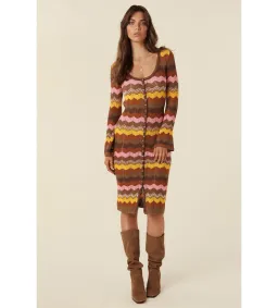 Spell Ziggy Crochet Midi Dress Multi Size XS/Au 8  for rent on The Volte - image 1