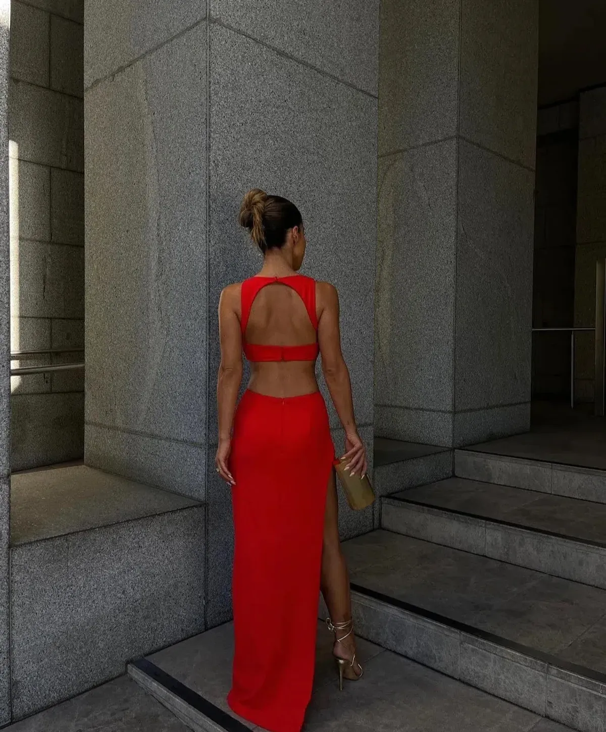 Effie Kats Eniko Gown Red Size S / AU 8 - Image 2