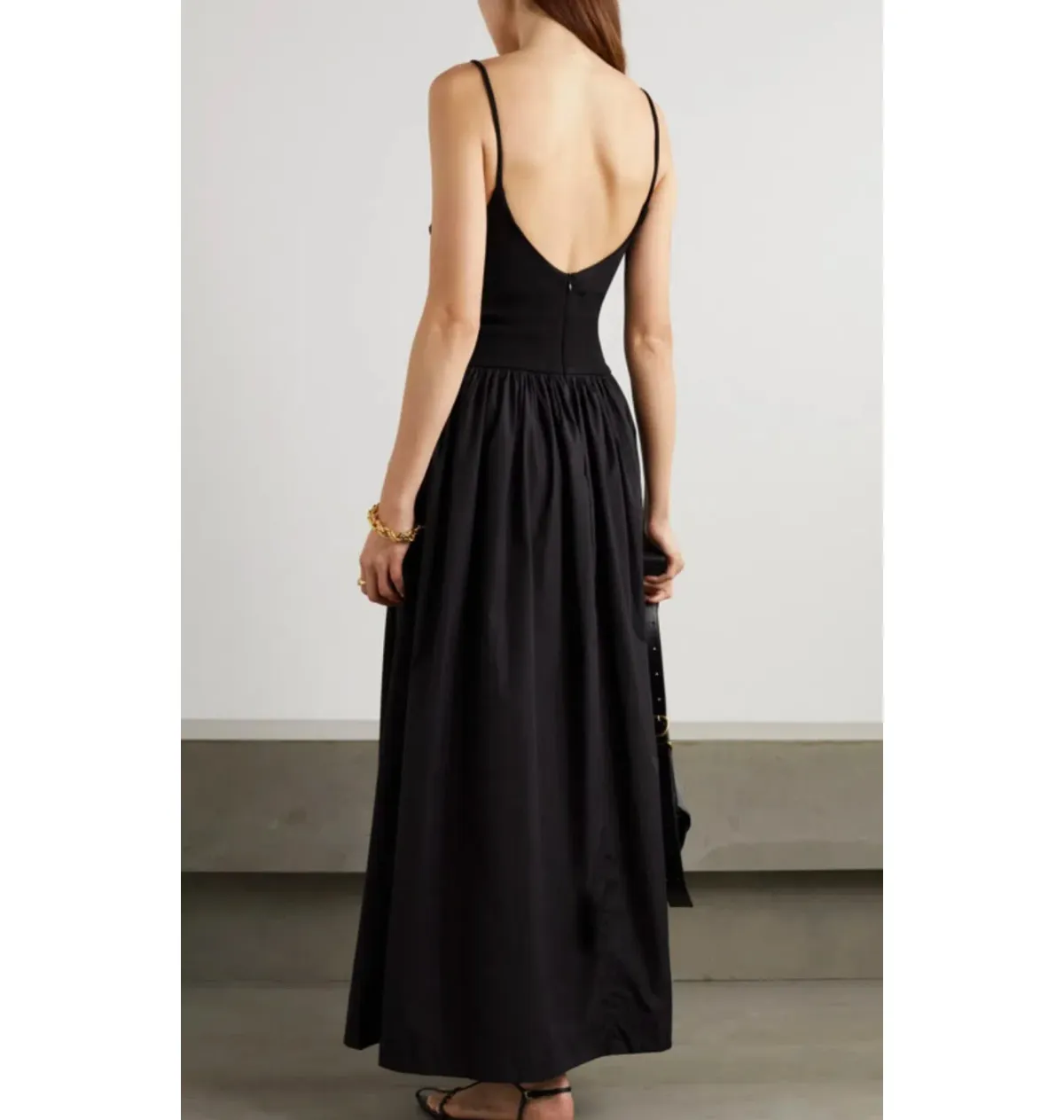 Esse Studios Tri Knit Cotton Dress Black Size AU 8 - Image 5