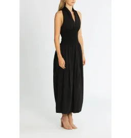 Esse Studios Folded Cotton Rib Dress Black Size AU 6 for rent on The Volte - image 2