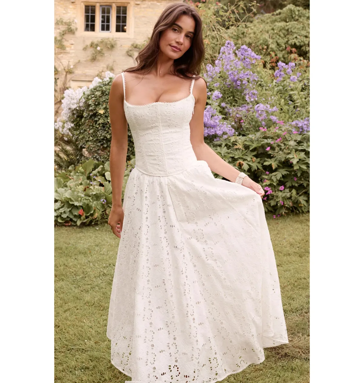 House Of Cb Lorina Corset Top And Francine Skirt White Size S / AU 6 - Image 2