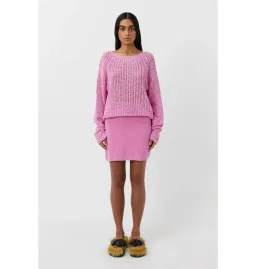 Camilla and Marc Mylo Knit Jumper S / AU 8 and Skirt Size M / AU 10 Set Bubblegum Pink for rent on The Volte - image 1