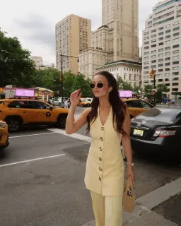 The Wolf Gang Irida Vest Dress Butter Size AU 10  for rent on The Volte - image 4