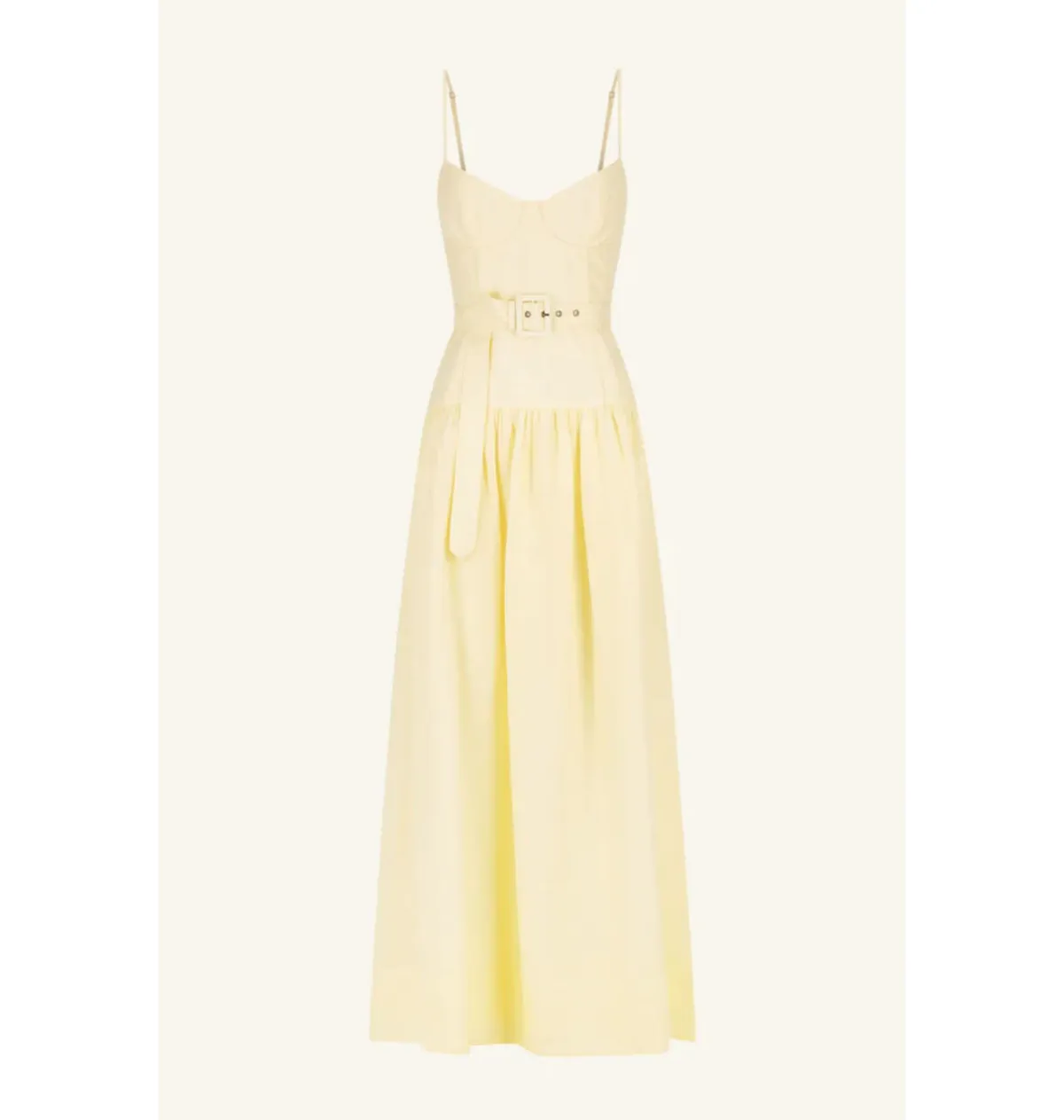 Shona Joy Limon Panelled Bustier Maxi Dress in Lemonade Size AU 8 - Image 5