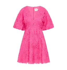 Aje Florential Mini Swing Dress Azalea Pink Size AU 14 for rent on The Volte - image 4