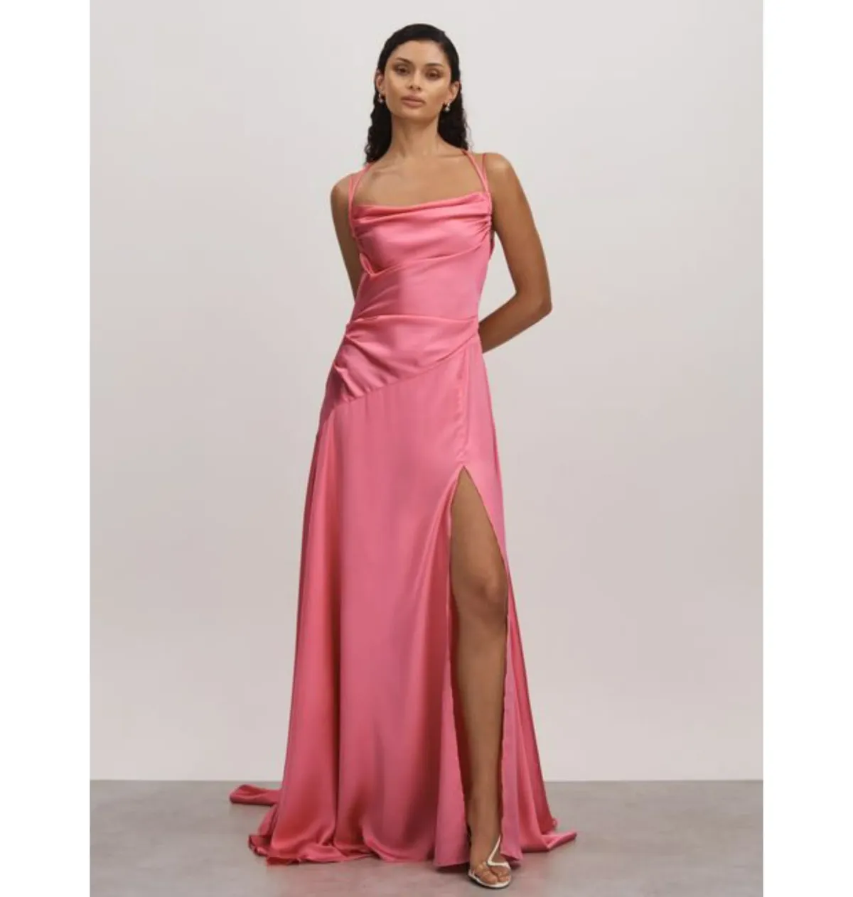 Leo Lin Melodie Gown Watermelon Size AU 16 - Image 1