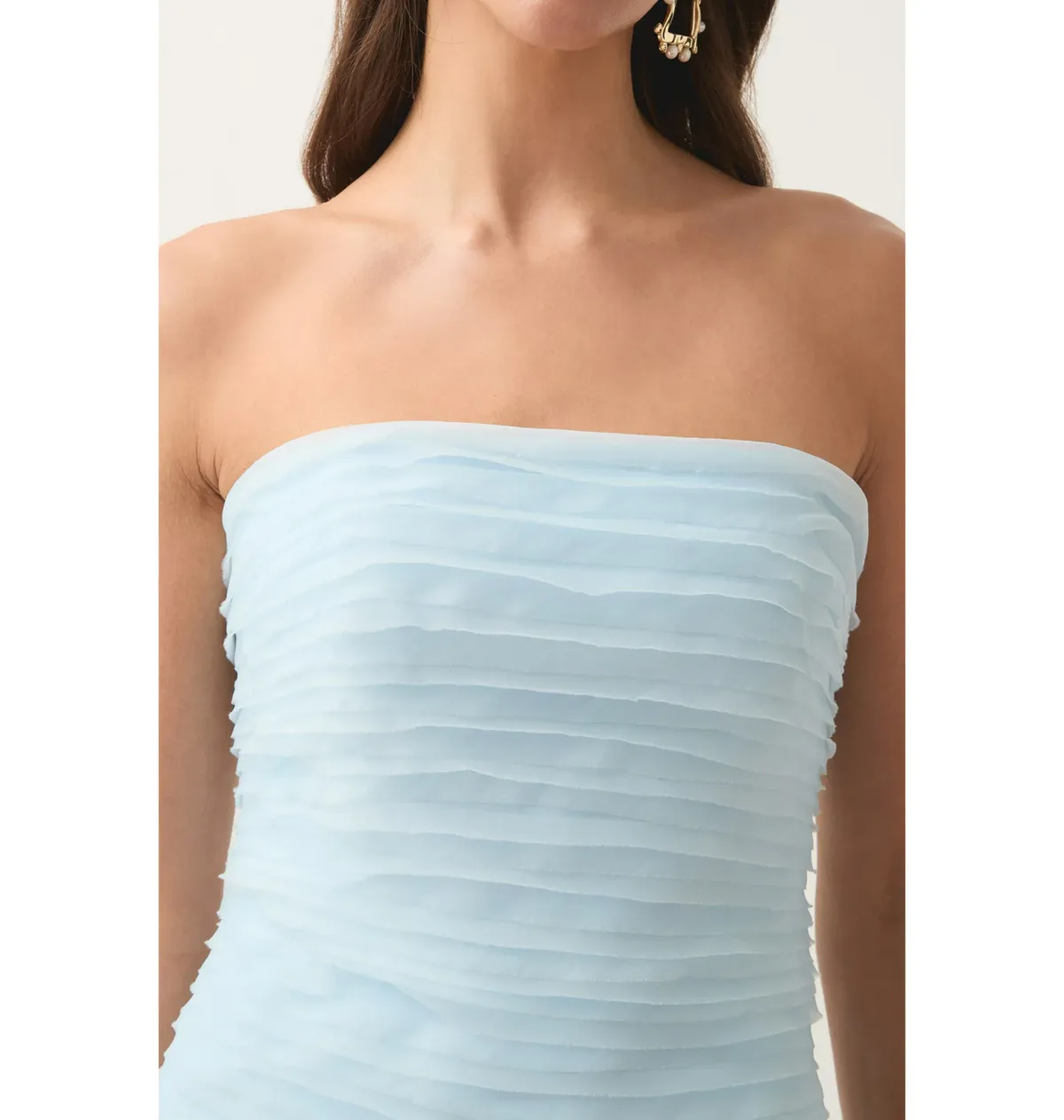 Aje Soundscape Maxi Dress Baby Blue Size AU 10 - Image 2