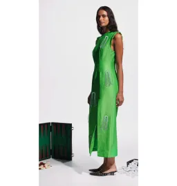 Alemais Dazzle Midi Dress Green Size AU 8 for rent on The Volte - image 2