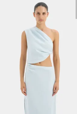 Sir The Label Iris Knot Top & Iris Skirt Set Blue Size 8 for rent on The Volte - image 3