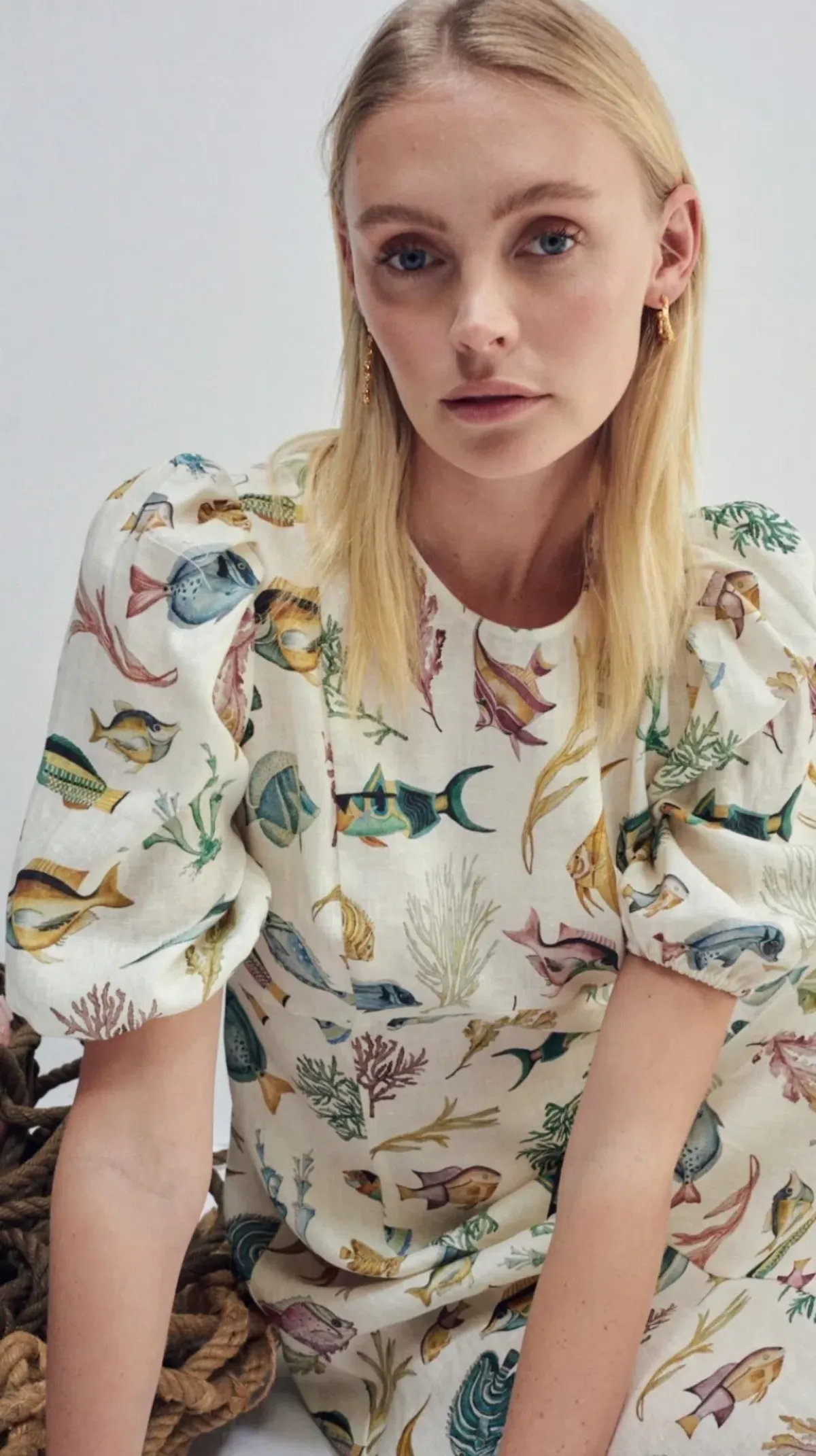 Alemais Wanda Midi Dress in Print Size 8 - Image 2