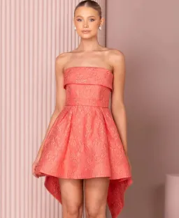 Azzurielle Nahla Mini Dress Blush Size 8  for rent on The Volte - image 4