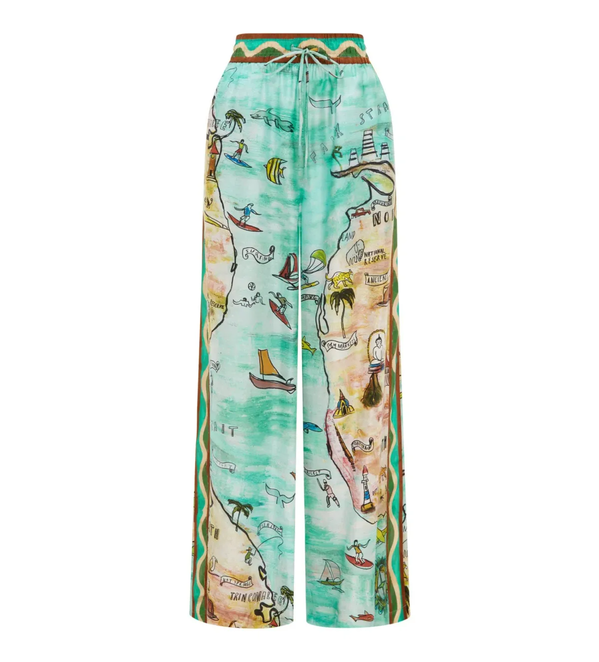 Alemais Swell Shirt and Pant Set Print Size 8 - Image 4