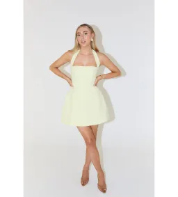 Odd Muse The Ultimate Muse Structured Mini Dress Lime Cream Size 6  for rent on The Volte - image 1