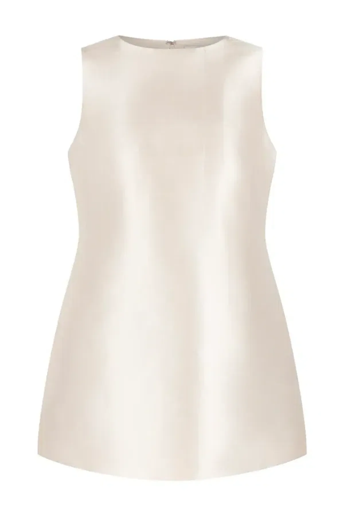 Odd Muse The Ultimate Muse Satin Shift Dress Cream/Blush Size L/Au 12  - Image 8