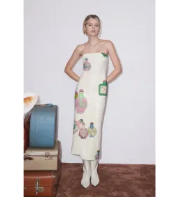 Alemais Chesca Midi Dress Print Size 10  for rent on The Volte - image 1