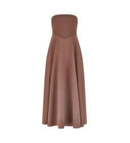 Odd Muse The Ultimate Muse Strapless Midi Dress Chocolate Brown Size 6 for rent on The Volte - image 3