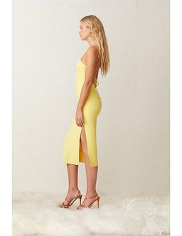 Bec & Bridge Gemma Midi Dress Yellow Size 10 for rent on The Volte - image 4