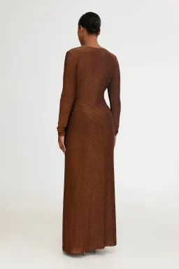 Significant Other Kyla Long Sleeve Dress in Bronze Size 8 for rent on The Volte - image 2