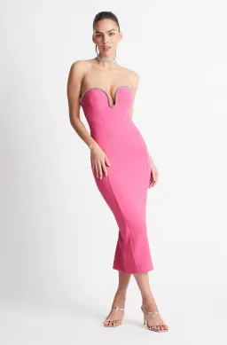 Sheike Emporium Midi Dress Pink Size 12 for rent on The Volte - image 1