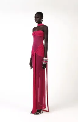 Khanums Kesca Maxi Gown Pink Size S / 8 for rent on The Volte - image 3
