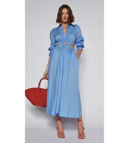 Scanlan Theodore Cotton Ring Dress Blue  Size 12 for rent on The Volte - image 1