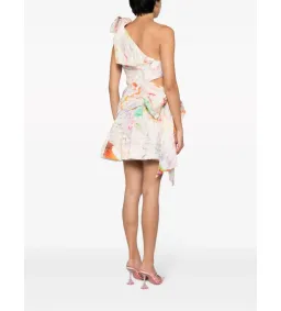 Alemais X Jedda Culley Daisy One Shoulder Mini Dress Print Size 8 for rent on The Volte - image 3