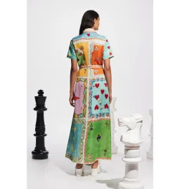 Alemais Rummy Shirtdress in Multi Size AU 14 for rent on The Volte - image 3