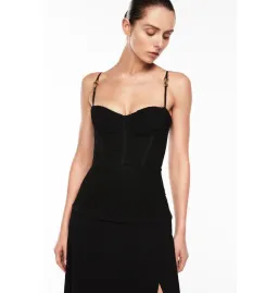 Manning Cartell Double Time Pleat Maxi Dress in Black Size AU 6 for rent on The Volte - image 3