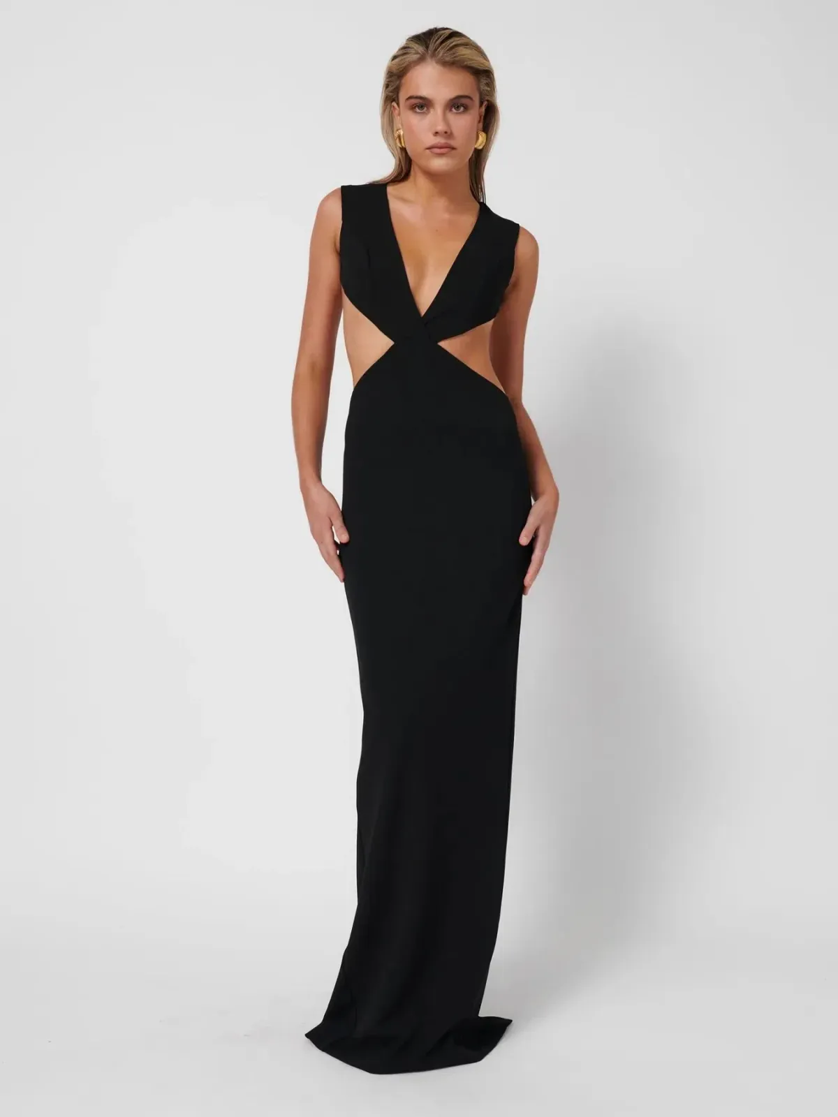 Effie Kats Valencia Gown In Black Size M / AU 10  - Image 1