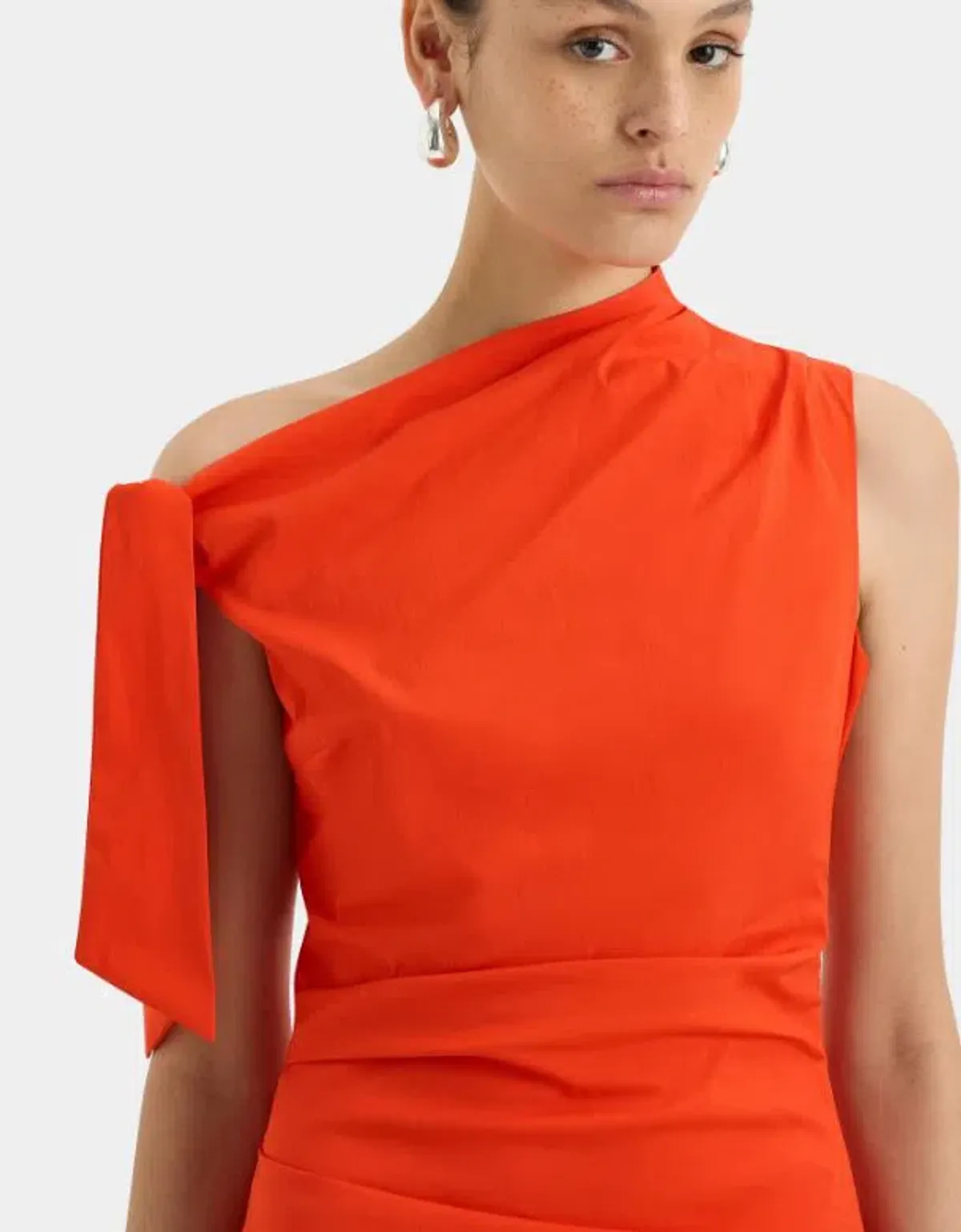 Sir the Label Dahlia Mini Dress in Tangerine Size 2 (AU 10) - Image 2