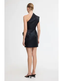 Acler Webster Mini Dress Metallic Black Size 8 for rent on The Volte - image 3