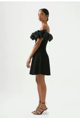 Aje Eldora Mini Dress Black Size S / AU 8  for rent on The Volte - image 2