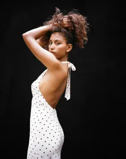 Realisation Par Sadie Halter Midi Dress Petite Spot Size S / AU 8 for rent on The Volte - image 2