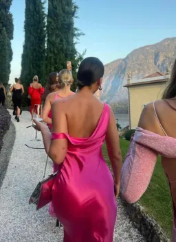 Natalie Rolt Monika Gown Neon Pink Size 8 for rent on The Volte - image 3