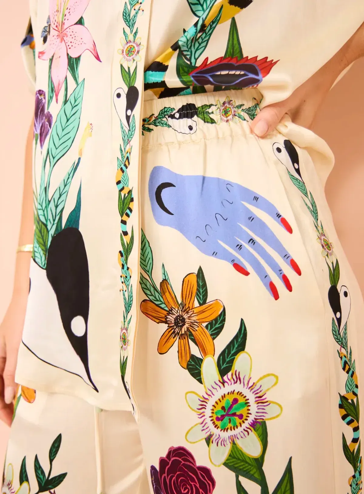 Alemais Meagan Silk Shirt & Pants Set Size 14 - Image 9