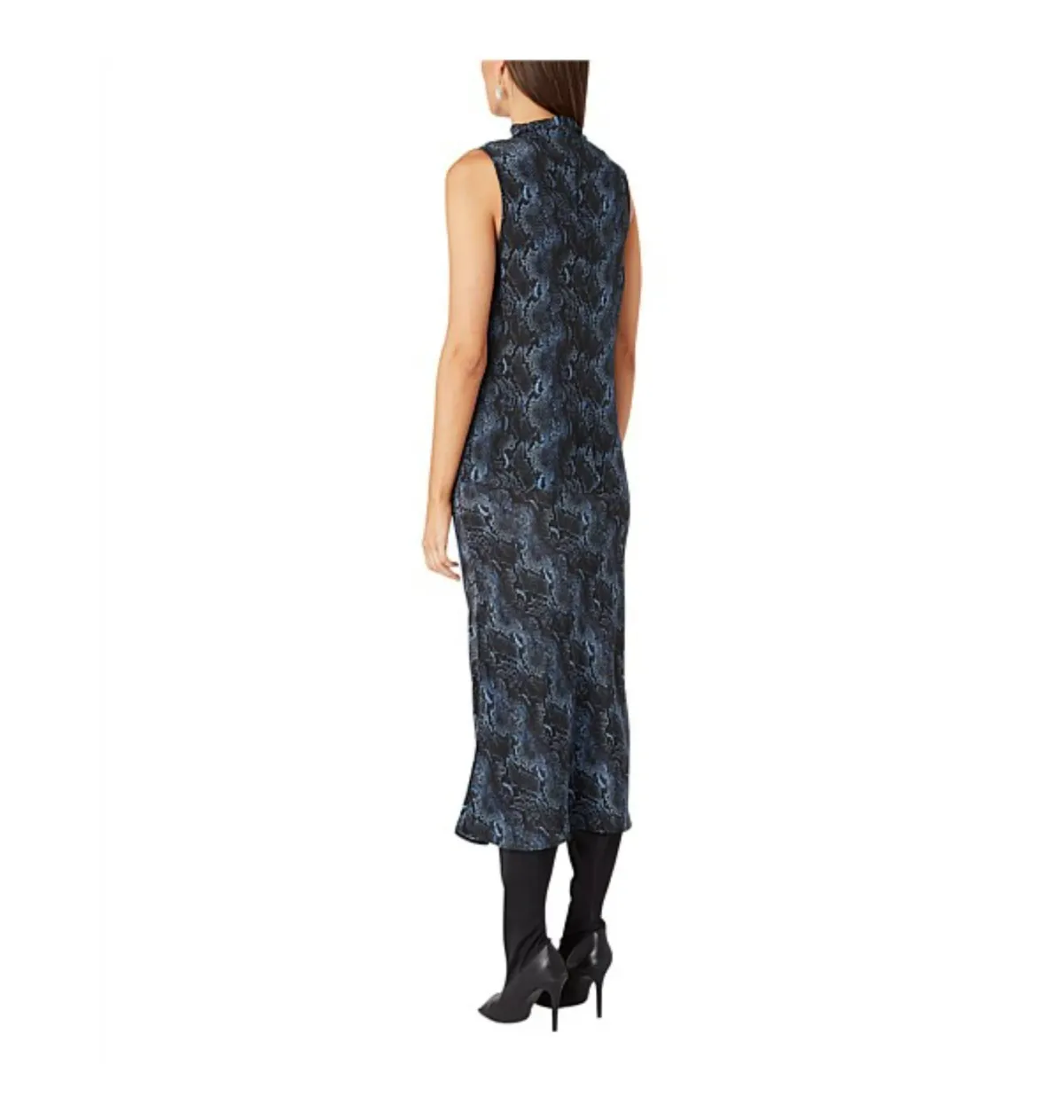 Camilla and Marc Safari Top And Skirt In Exotic Python Blue Size AU 14 - Image 4