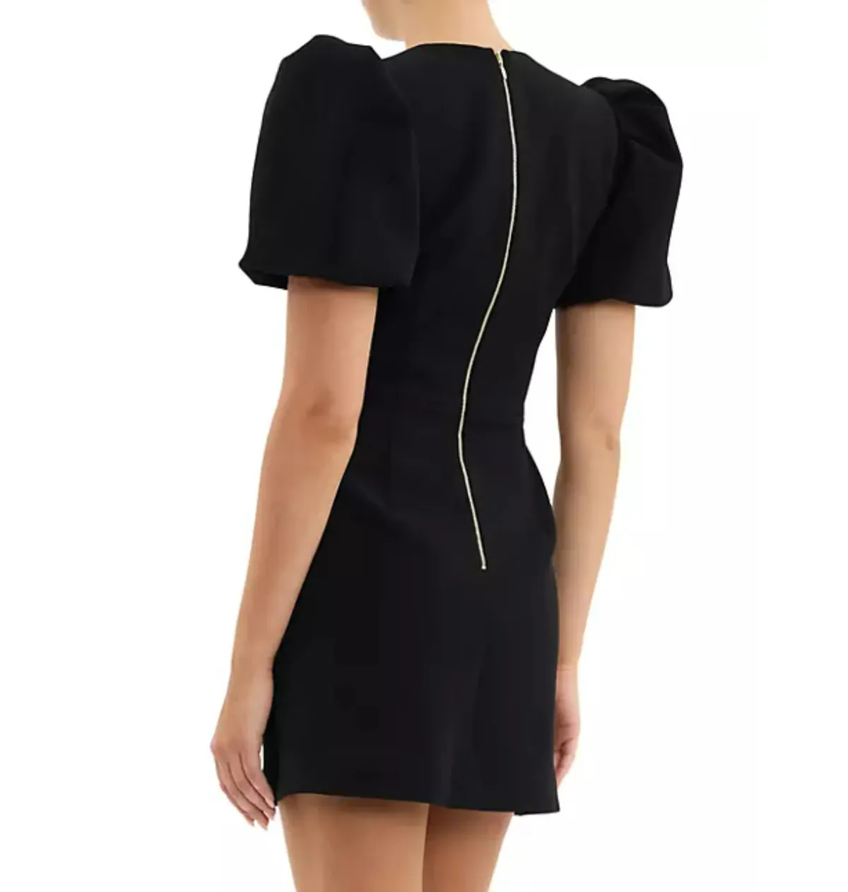 Rebecca Vallance Sirene Puff Sleeve Mini Dress Black Size AU 8 - Image 3